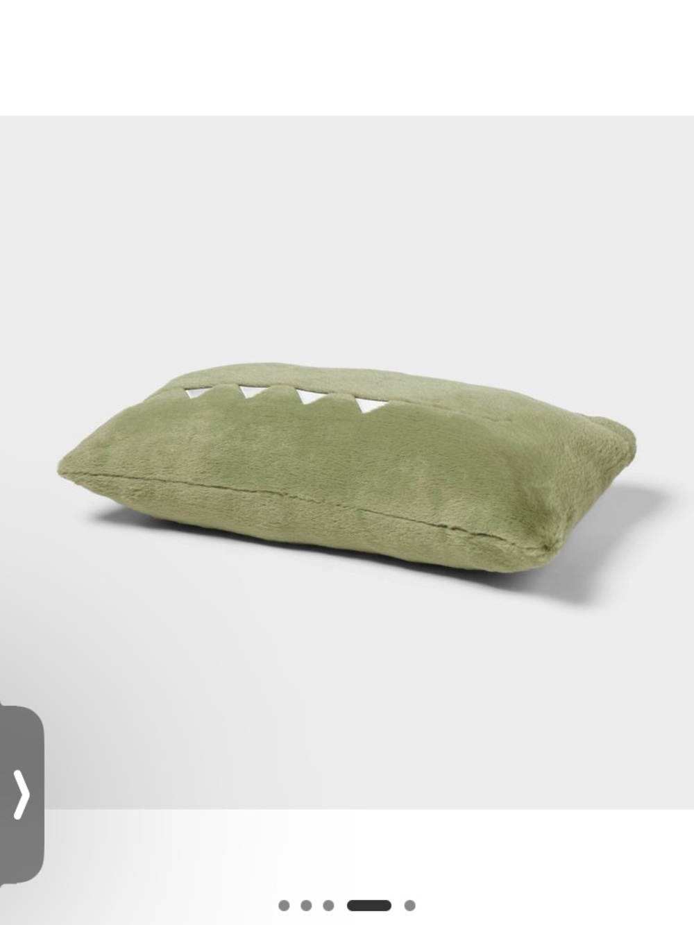 Pillowfort Alligator Bed Plush Pillow + Room Essentials Throw - Green NWT - Picture 4 of 6